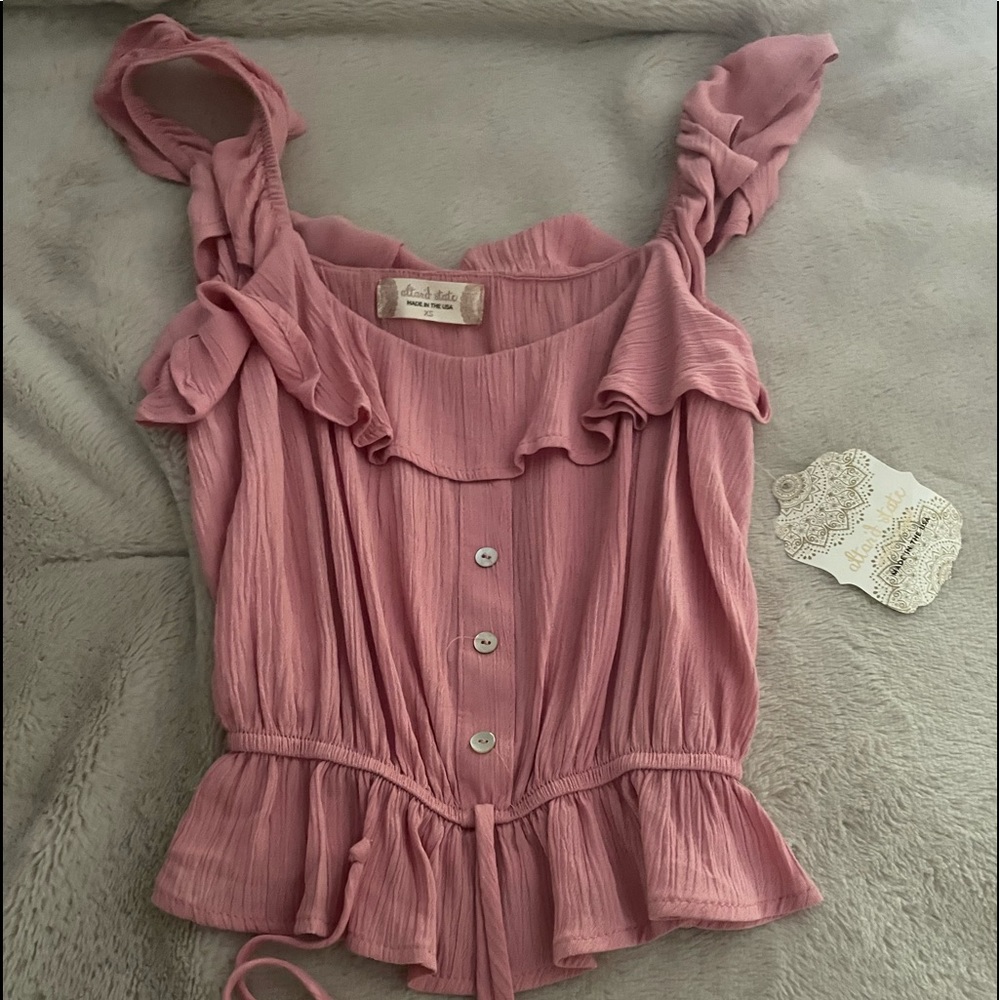 Ruffled tank from Altered state